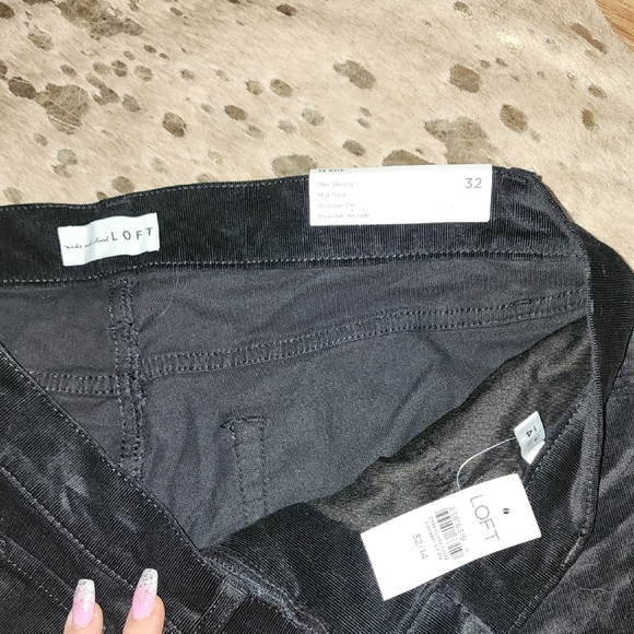 LOFT Black Chinos with Straight Leg Design - Picture 2 of 6